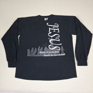 Gildan Ultra Cotton Black Tee with White Graphic